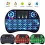 Imagem de Mini Teclado Wireless Bluetooth Touchpad Sem Fio Iluminado