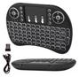 Imagem de Mini Teclado Wireless Bluetooth Touchpad Sem Fio Iluminado