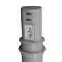 Imagem de Mini Torre Totem Automatico 1 Tomada 20a 2 Usb - Cinza