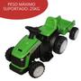 Imagem de Mini Trator Elétrico Infantil 6V Bivolt com Carreta 3 Eixos