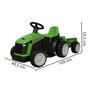 Imagem de Mini Trator Elétrico Infantil Até 25Kg Com Reboque Verde Tratorzinho Fazenda Importway BW079VD