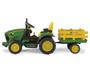 Imagem de Mini Trator Elétrico John Deere A Bateria 12v Rádio Infantil