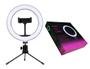 Imagem de Mini Tripe Iluminador Ring Light 20cm Com Suporte Celular lle8