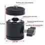 Imagem de Mini Tripé Universal Com Adaptador De 14 Parafusos Para Câmera Digital DSLR Live Stream Light