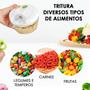 Imagem de Mini Triturador Processador De Alho Cebola Frutas Alimentos 3 Lâminas