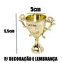 Imagem de Mini Trofeus, 12 unidades Taça, Decoração, Lembrancinhas, Futebol, Jogos