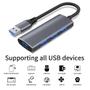 Imagem de Mini USB hub extender, 4-port USB 3.0 hub extender, 2.0 HUB, USB adapter station