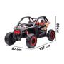 Imagem de Mini Utv Carro Can Am Maverick Elétrico 24V Infantil Jipe Buggy Led Som Usb Preto Importway Bw238pt