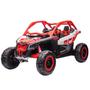 Imagem de Mini Utv Carro Can Am Maverick Elétrico 24V Infantil Jipe Buggy Led Som Usb Vermelho Importway Bw238