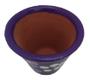 Imagem de Mini Vaso Barro Cerâmica Roxo Pintado A Mão Decoração