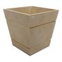 Imagem de Mini Vaso Cachepot Riscado 8x8x10 Mdf Madeira