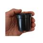 Imagem de Mini Vasos pote 6 preto 50 unidades para mini suculentas cactos lembrancinha fazer mudas de suculentas plantas geral