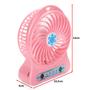 Imagem de Mini Ventilador Compacto USB Silencioso Rosa - C40249