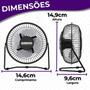 Imagem de Mini Ventilador de Mesa com Entrada USB Pequeno Silencioso Mesa Notebook Carros - Alfacell