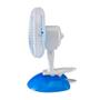 Imagem de Mini Ventilador de Mesa Ventisol 20cm com Base ou Clip Branco/Azul 220V