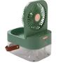 Imagem de Mini Ventilador e Umidificador de Ambiente de Mesa Portátil 1,6L 2 em 1 com Luz Noturna