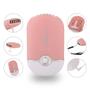 Imagem de Mini Ventilador Portátil de Mão Mesa Recarregável Cabo USB Cílios Rosa Claro