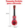 Imagem de Mini Violão Infantil Ukulele Crianças Cordas De Nylon Top Musical Colorido Brinquedo