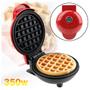 Imagem de Mini Waffle Machine Portátil Antiaderente Elétrica 110V Compacta Para Assar Em Casa