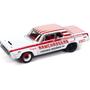 Imagem de Miniatura - 1:64 - 1964 Dodge 330 Ramchargers - Branco - Storage Tin - Johnny Lightning - JLCT013A