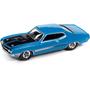 Imagem de Miniatura - 1:64 - 1971 Ford Torino Cobra - Azul - MCACN - Johnny Lightning - JLMC031A