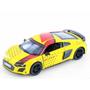 Imagem de Miniatura Audi R8 Coupe Livery Edition 2020 Kinsmart 1:36 Metal e Fricção Amarelo