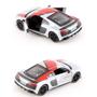 Imagem de Miniatura Audi R8 Coupe Livery Edition 2020 Kinsmart 1:36 Metal e Fricção Prata.