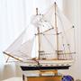 Imagem de Miniatura Barco Navio Caravela Madeira Enfeite Decorativo 50cm