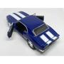 Imagem de Miniatura Camaro Z-28 ano 1967 Kinsmart 1/37 Metal e Fricção faixa Branca - Azul