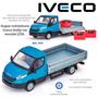 Imagem de Miniatura Caminhão Iveco Daily Drop Side com Engradados Escala 1:30 Usual Brinquedos