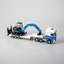 Imagem de Miniatura caminhao prancha com escavadeira chb store colecionavel