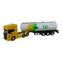 Imagem de Miniatura Caminhão Scania Amarelo Tanque Branco Welly 1:64