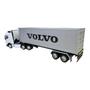 Imagem de Miniatura Caminhão Volvo Fh500 Branco Carreta Baú 1:32