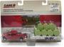 Imagem de Miniatura Camionete Dodge Ram 2500 Com Trailer e Fardos 1/64