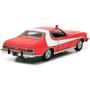 Imagem de Miniatura Carro Ford Gran Torino 1976 1/24 Vermelho Greenlight Gre84042