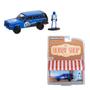 Imagem de Miniatura Carro Jeep Cherokee Sport 2001 C/ Figura 1/64 Azul Greenlight Gre97120