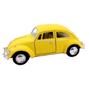 Imagem de Miniatura Carro Volkswagen Fusca Fosco 1967 1/32 Amarelo KT5376D