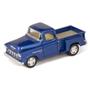 Imagem de Miniatura Chevy Stepside 1955 Pickup Kinsmart 1/32 Metal e Fricção Azul Metálico