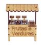 Imagem de Miniatura em MDF Barraca de Frutas e Verduras Woodplan 10,5 x 11 x 5 cm  M1056