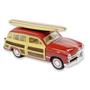 Imagem de Miniatura Ford 1949 Woody Wagon Prancha Kinsmart 1/40 Fricção e Metal Vinho