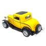 Imagem de Miniatura Ford 3 Window Coupe 1932 Kinsmart 1/34 Metal e Fricção Amarelo