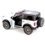 Imagem de Miniatura Ford Bronco 2022 Kinsmart 1/34 Metal e Fricção Policia Prata