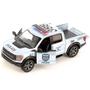 Imagem de Miniatura Ford F-150 Raptor 2022 Kinsmart 1:46 Metal e Fricção Police Prata