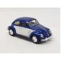 Imagem de Miniatura Fusca 1967 Kinsmart 1/32 Metal e Fricção Azul/Branco