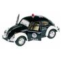 Imagem de Miniatura Fusca 1967 KInsmart 1/32 Metal e Fricção Police Preto