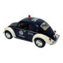 Imagem de Miniatura Fusca 1967 Kinsmart 1/32 Metal e Fricção Police Preto