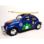 Imagem de Miniatura Fusca 1967 Prancha Metal e Fricção Kinsmart 1/32 Florido LOVE Azul