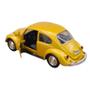 Imagem de Miniatura Fusca 1967 RMZ 1/32 Metal e Fricção Amarelo Dourado Fosco