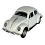 Imagem de Miniatura Fusca Carrinho Ferro Fricção  Abre Porta Branco