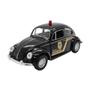 Imagem de Miniatura Fusca Polícia Federal Toy Car 1/32 Metal e Fricção Preto